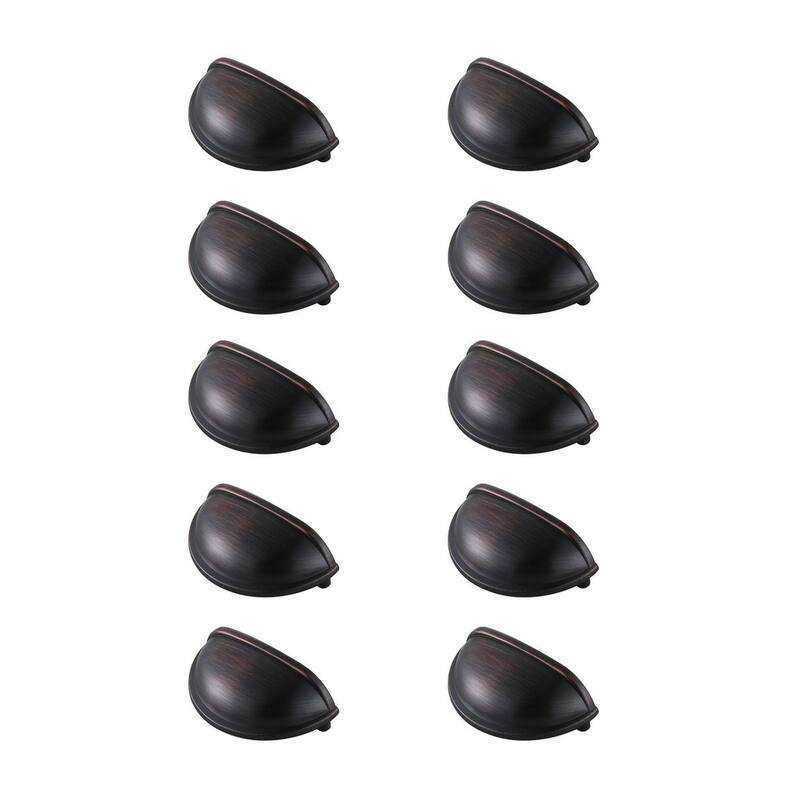 Atlas 3" Center to Center Cup Bar Pull Multipack (set of 10) - Oil-rubbed Bronze