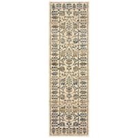 Emberly Floral Borders Area Rug Overstock 12990356