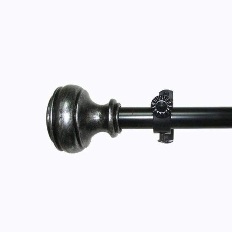 Achim Buono II Bradford Curtain Rod and Finial Set - 49 to 84 inches