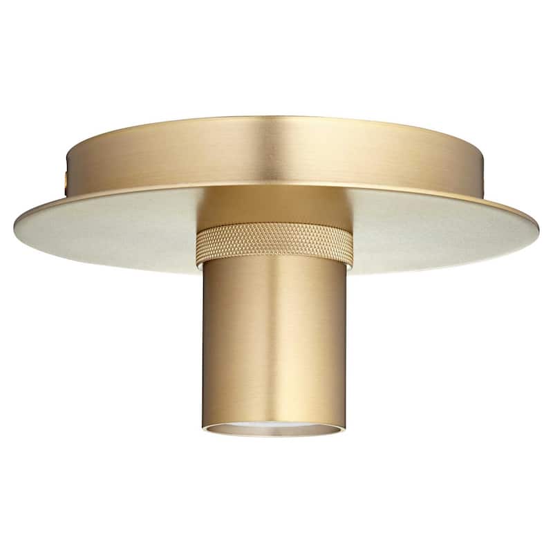 James Allan QICF68454 Sunder 6" Wide Flush Mount Ceiling Fixture - Aged Brass