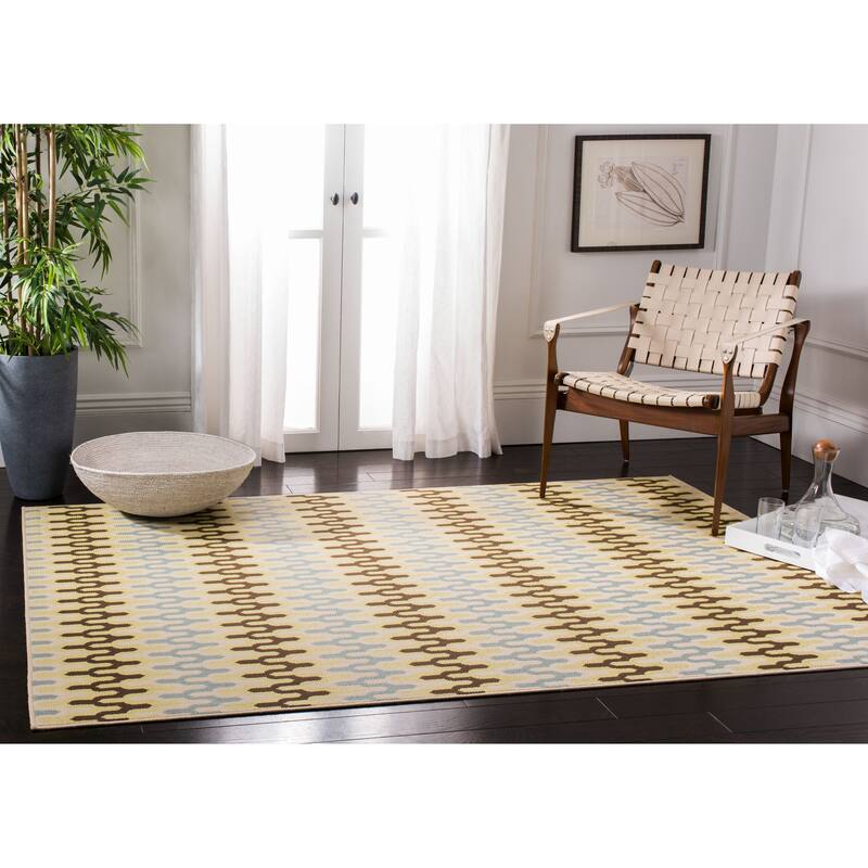 SAFAVIEH Hampton Ingelore Modern Indoor/ Outdoor Waterproof Patio Backyard