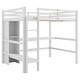 preview thumbnail 13 of 15, Full Size Loft Bed with Multifunction Shelves and Under-Bed Desk, Gray