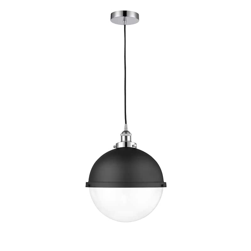 Innovations Lighting Hampden - 1 Light 13" Cord Hung Mini Pendant - Clear/Polished Chrome