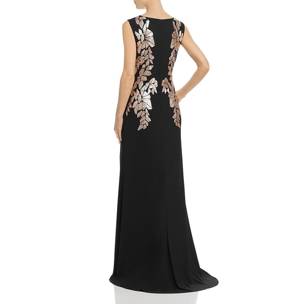 tadashi shoji rose gold dress