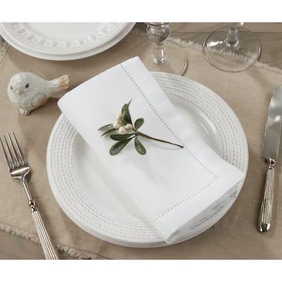 Hemstitched Border Napkins (Set of 12)