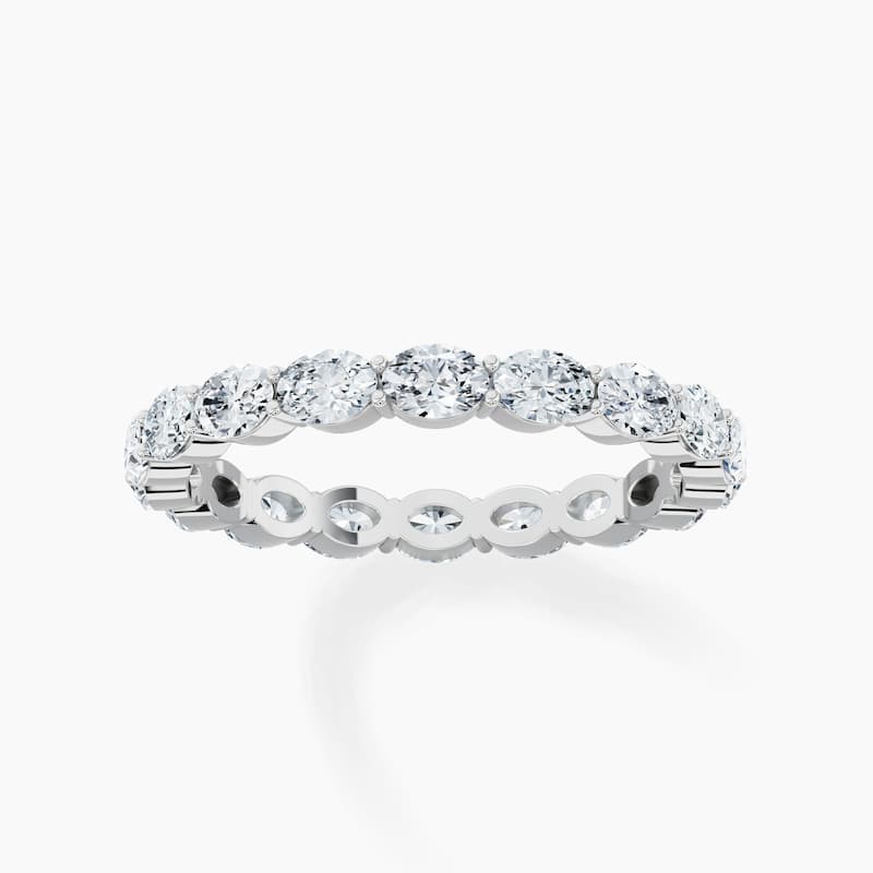 Auriya 14k Gold Oval East-West Lab Grown Diamond Eternity Band 1.80 - 7.50 ct. tw. (F-G, VS)