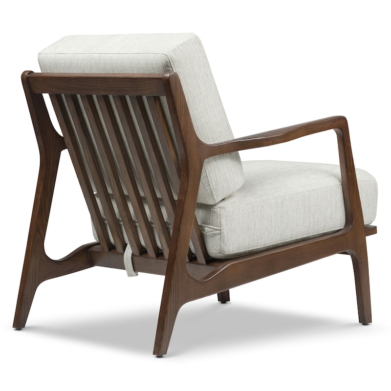 Poly & Bark Verity 25" Fabric Lounge Chair - Solid Wood Frame