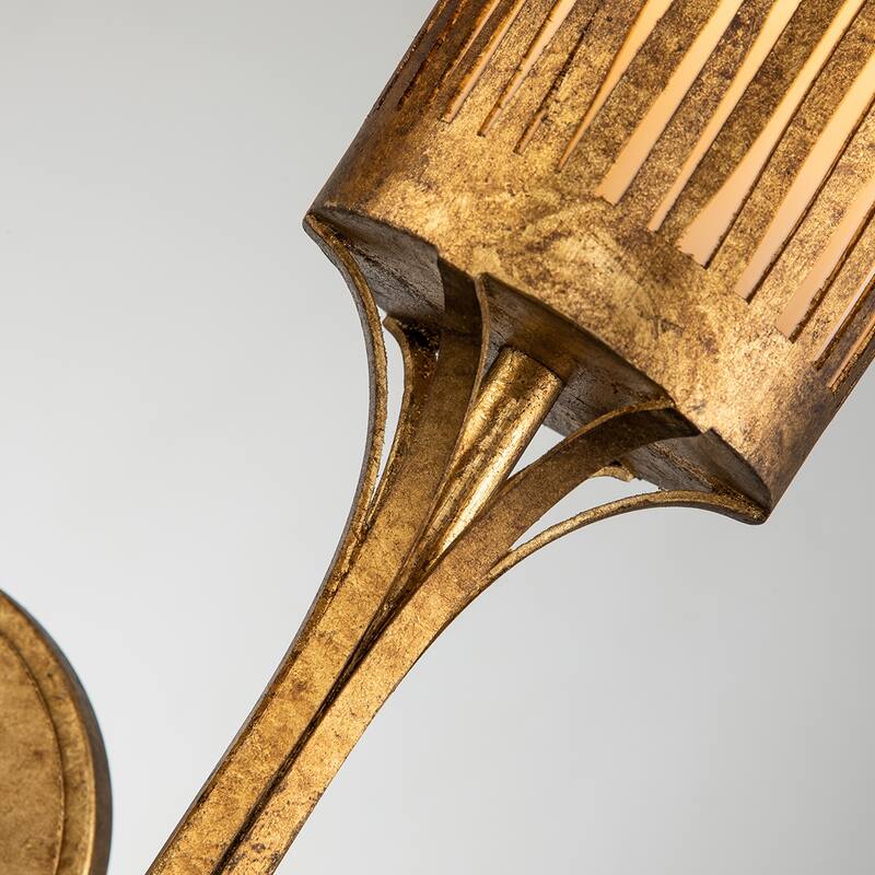 Nicholls Sconce in Gold Leaf - 7 x 4.5 x 14
