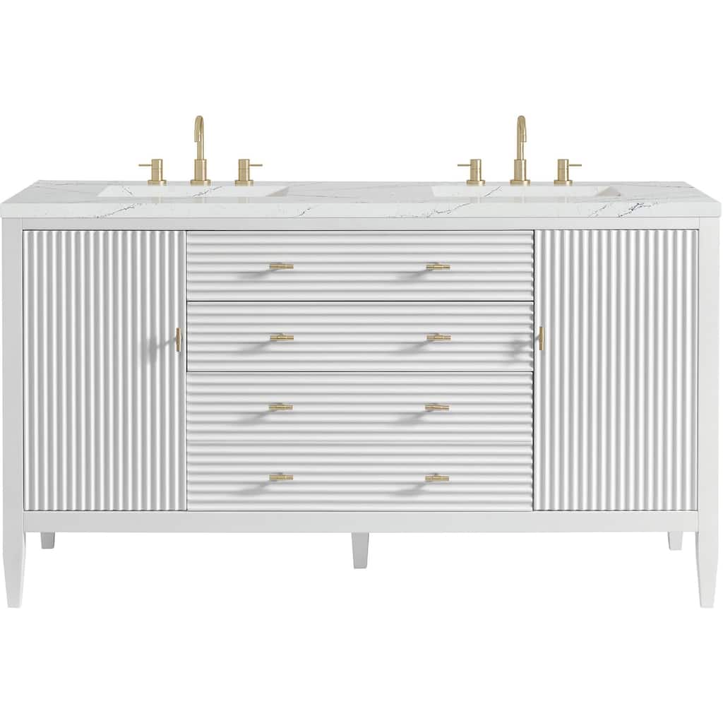 James Martin Vanities 485-V60D-FENC Myrrin 60" Free Standing Double