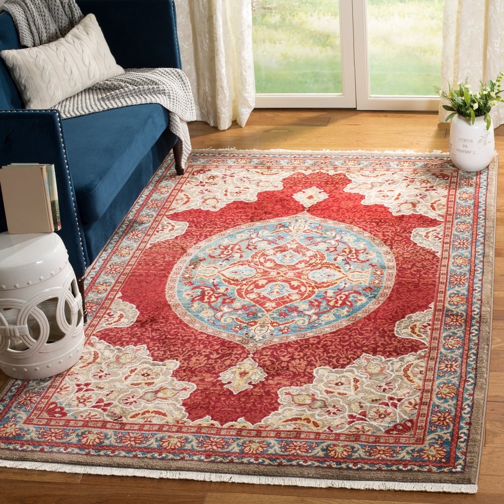 SAFAVIEH Kashan Patrice Oriental Rug with Fringe