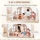 preview thumbnail 26 of 28, EROMMY Kids Tent Playhouse with LED Star Lights and Padded Mat, Large Indoor Toddler Tent for Boys and Girls.