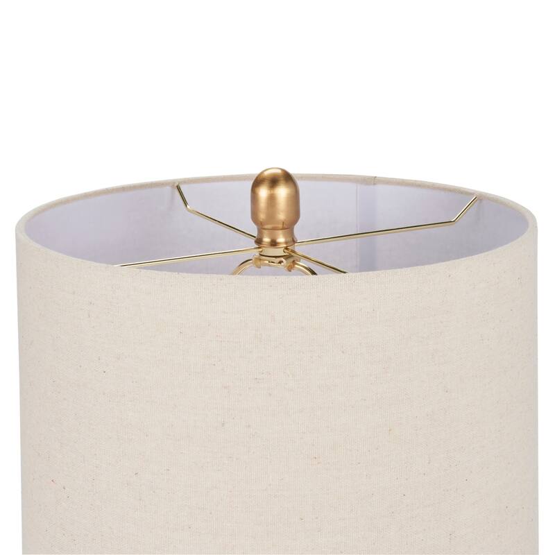 Nourison 22" Modern Terracotta Orange Table Lamp