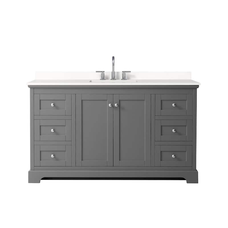 Wyndham Collection WCV232360S-QTZ-US3MXX Avery 60" Free Standing