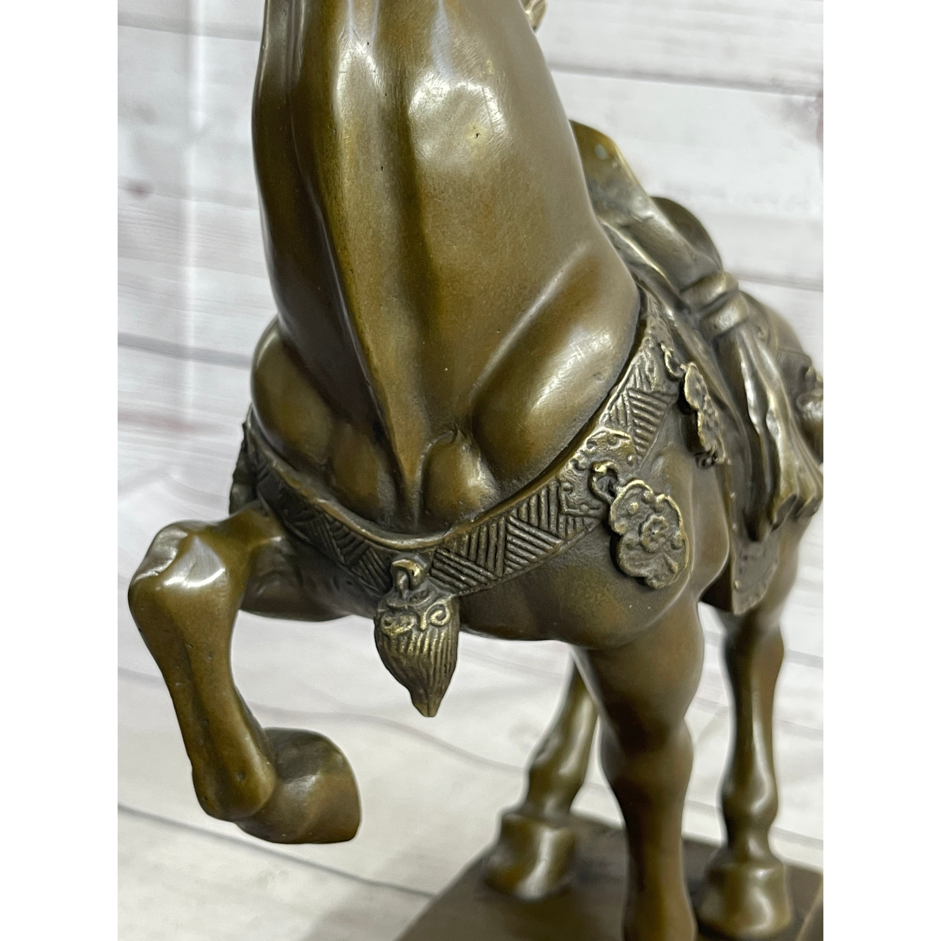 Chinese Tang Imitative Horse Bronze Sculpture Museum Quality