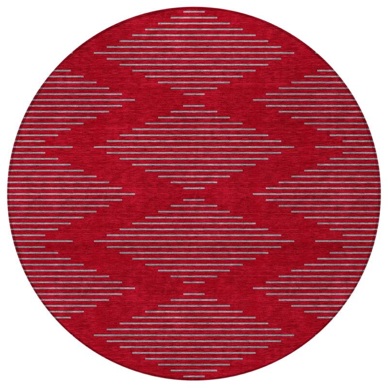 HomeRoots Geometric Transitional Rectangle Outdoor Rug