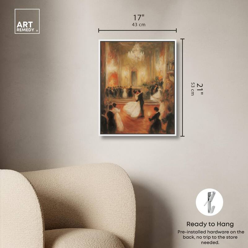 Ballroom Dance Canvas by Art Remedy