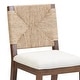 preview thumbnail 20 of 40, Beacon Bohemian Boucle Bar Stool, Upholstered Counter Height Chair with Solid Wood Frame and Woven Seagrass Back