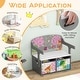 preview thumbnail 21 of 21, 3 in 1 Kids Convertible Activity Bench with 2 Removable Fabric Bins - 21" x 22" x 58"