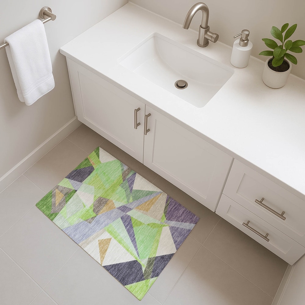 Premium Washable Super Soft Abstract Geo Mayfield Rug