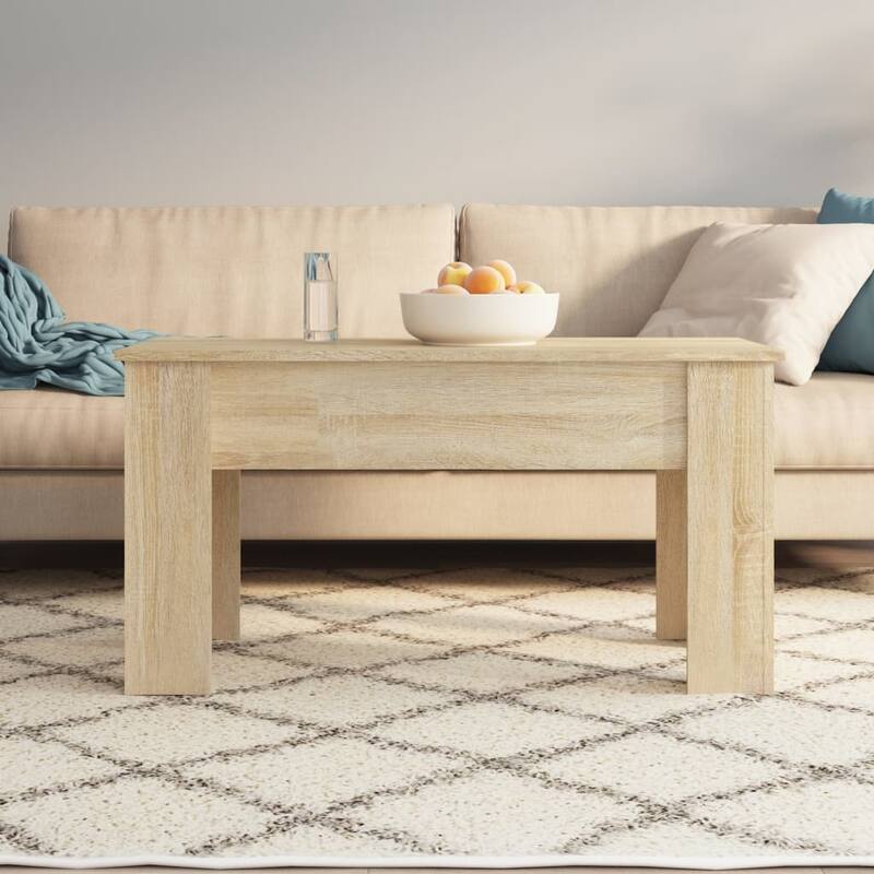 vidaXL Coffee Table Lift Top End Table Accent Side Sofa Table Engineered Wood - 39.8" x 19.3" x 20.5"