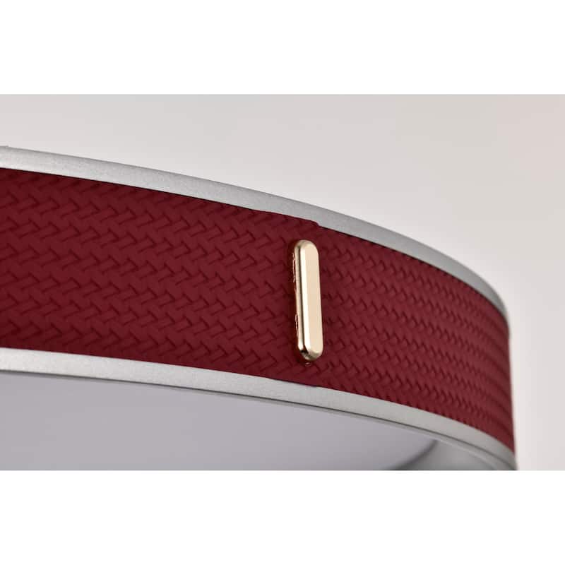 Bandon 20 Inch LED Pendant Gray with Red Wrap Acrylic Lens
