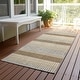 preview thumbnail 139 of 149, Machine Washable Indoor/ Outdoor Cabana Stripe Chantille Rug Gold - 2'3" x 7'6"