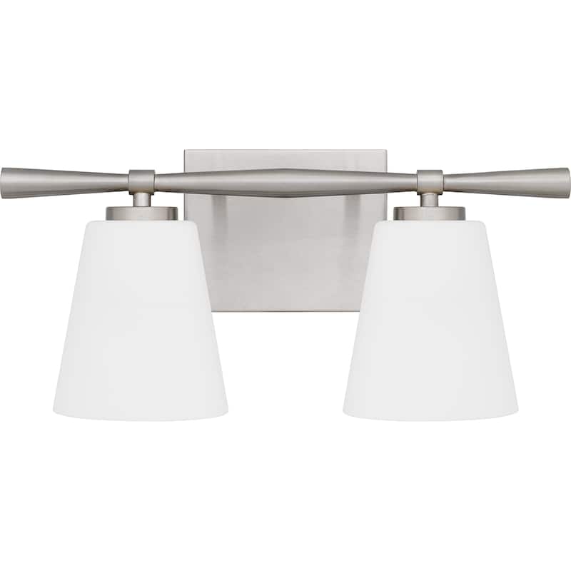 Brindley 2-Light Brushed Nickel Vanity Light