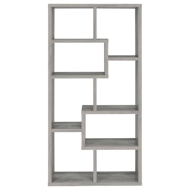 Theo 71-inch 8-compartment Wood Bookshelf