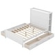 preview thumbnail 4 of 19, Full Size Platform Bed with Drawers and Storage Shelves