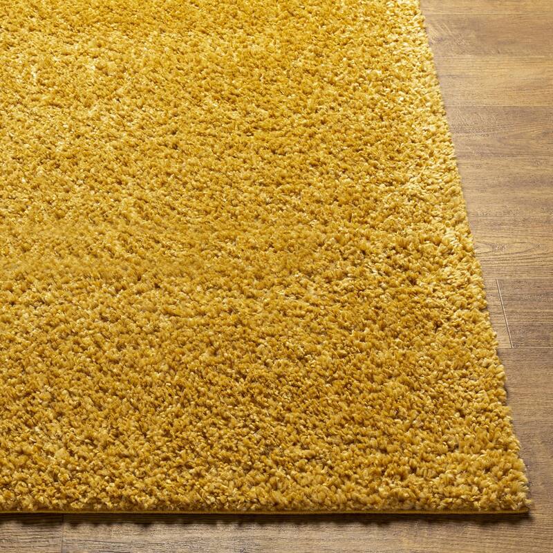 Livabliss Deluxe Shag Minimalist Medallion Area Rug