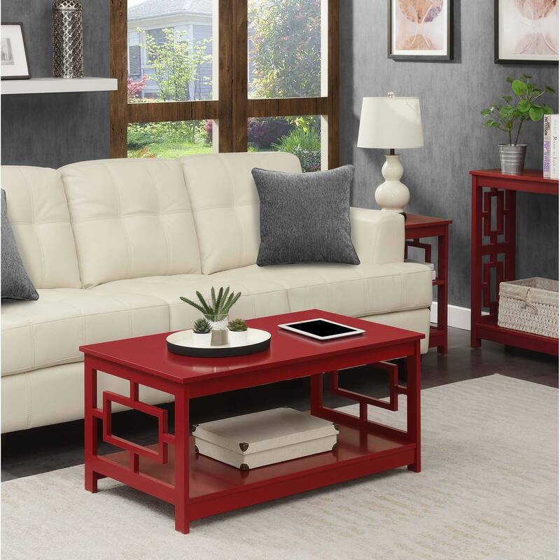 Convenience Concepts Town Square Coffee Table with Shelf