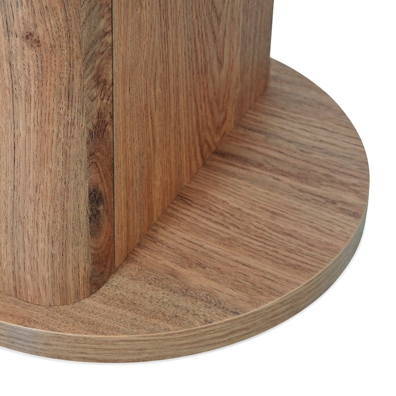 Studio London Low and Tall Oak Wood Effect Bookcase with Compact 2-Shelf Design