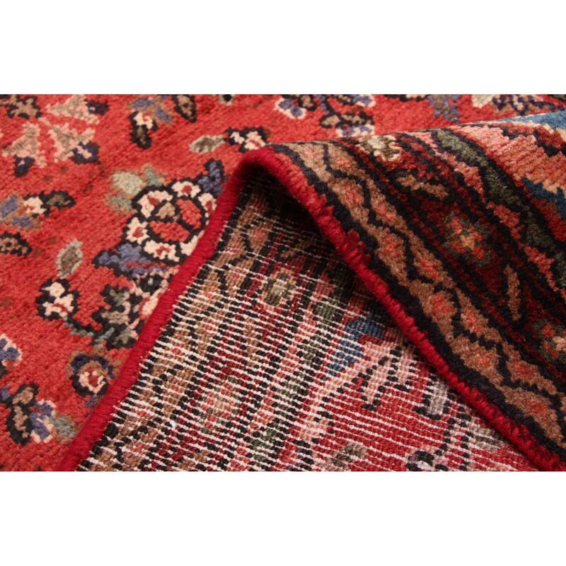 ECARPETGALLERY Hand-knotted Andelz Red Wool Rug - 2'8 x 12'2