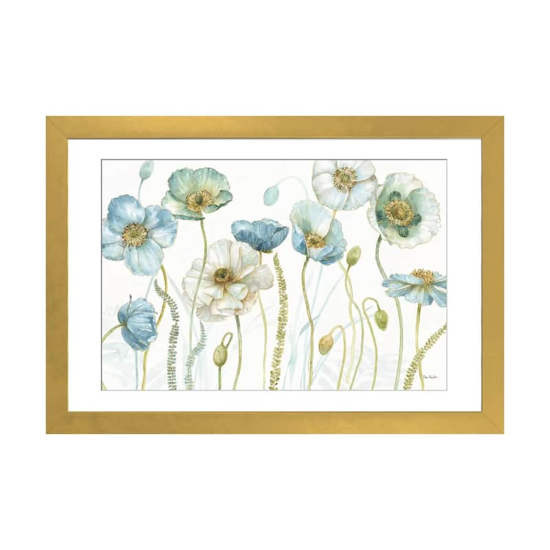 iCanvas "My Greenhouse Flowers I" by Lisa Audit - Gold - 16x24x1