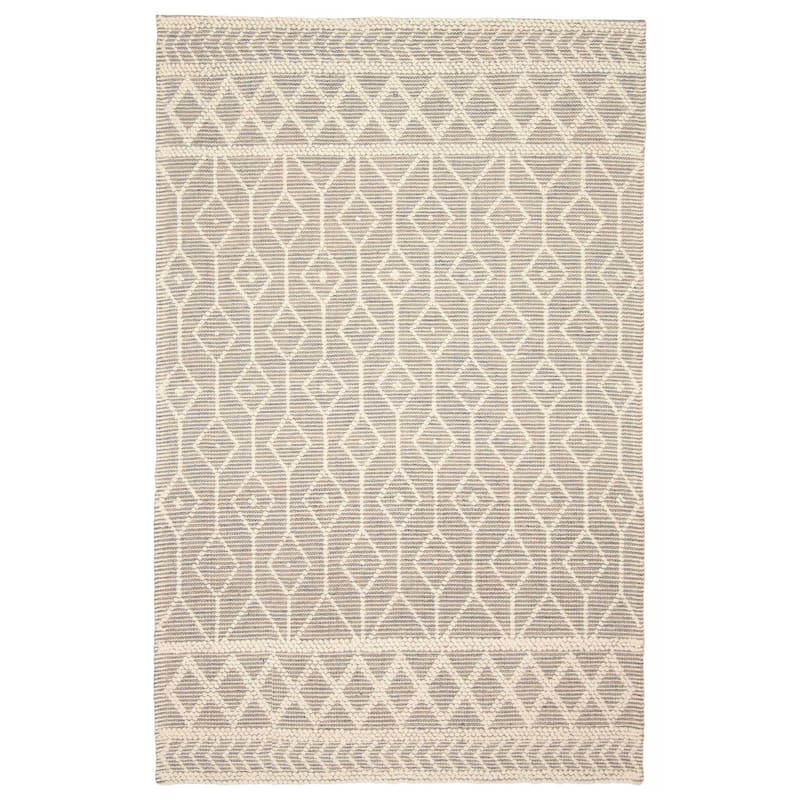 ECARPETGALLERY Braid weave Sienna Cream Wool Rug - 5'0 x 7'9 - Cream - 5'0 x 7'9