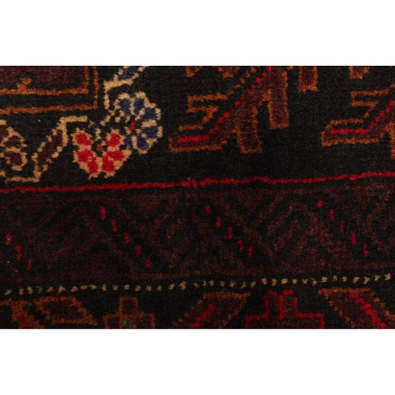 ECARPETGALLERY Hand-knotted Teimani Black Wool Rug - 3'1 x 5'0