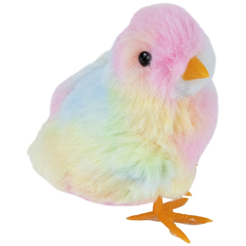 Plush Tie Dye Easter Chick Figurines - 4.25" - Set of 3