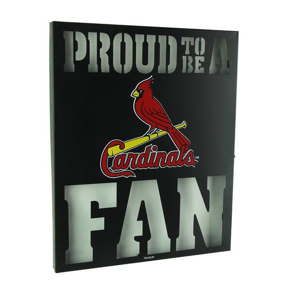 Shop Proud To Be A St Louis Cardinals Fan Cutout Metal Wall Sign Black 14 75 X 12 X 1 Inches Overstock 21708208