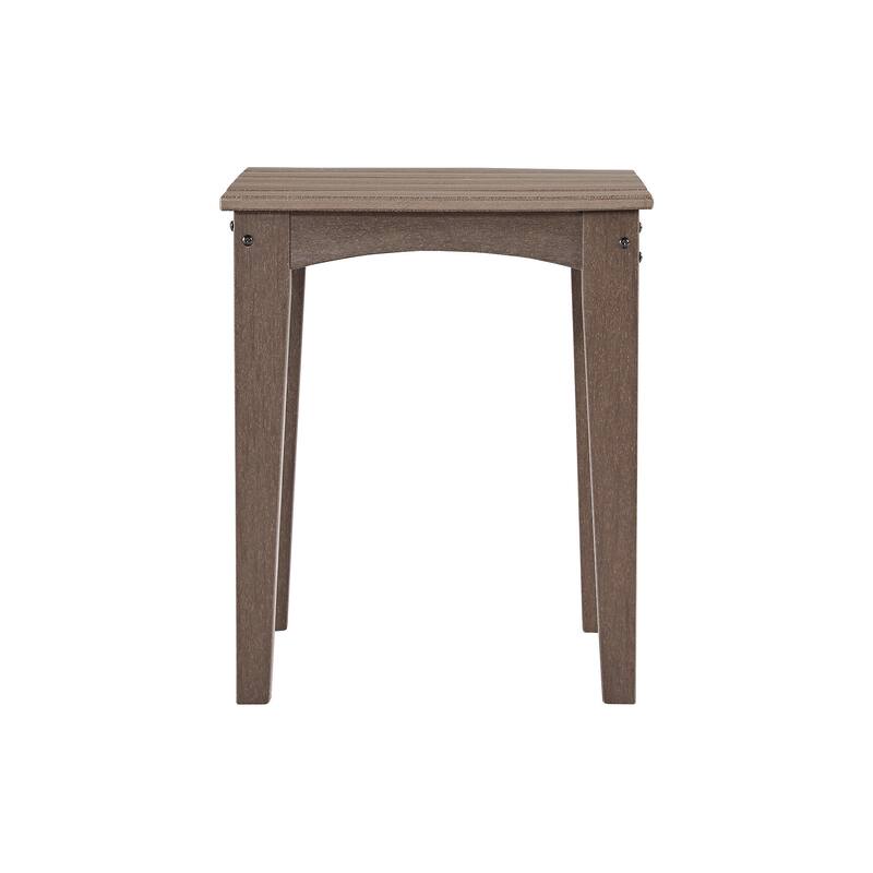 Signature Design by Ashley Emmeline Outdoor Poly All Weather Square End Table - 22"W x 22"D x 23"H