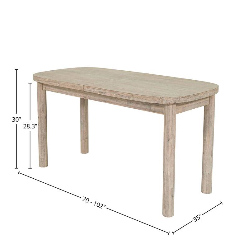 Willow 70" Wide Acacia Dining Table