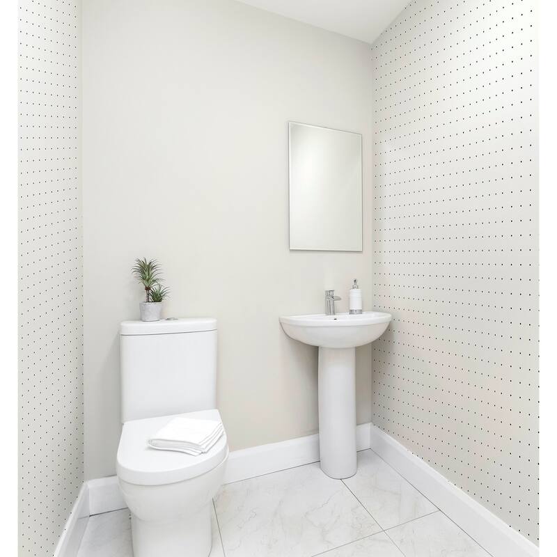 Arthouse Terrence White Dotted Grid Wallpaper