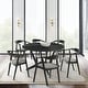 preview thumbnail 10 of 90, Set of 2/4/6 - Santana Mid-Century Modern Upholstered Wood Dining Chairs