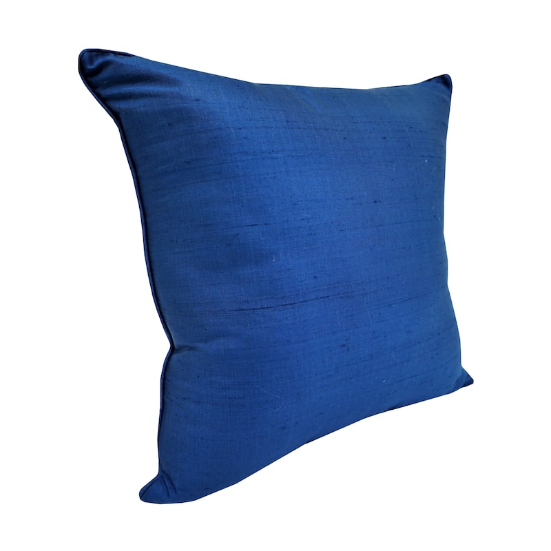 Home&Manor Baneh Dupioni Silk Pillow 18"