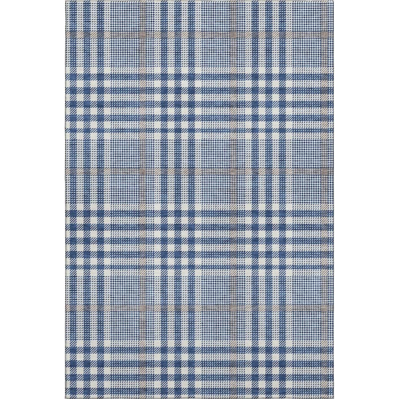Premium Washable Super Soft Modern Plaid Mayfield Rug