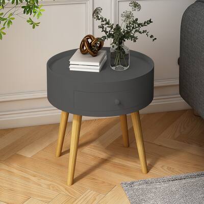 Modern Coffee Table with Drawer Side Table for Living Room