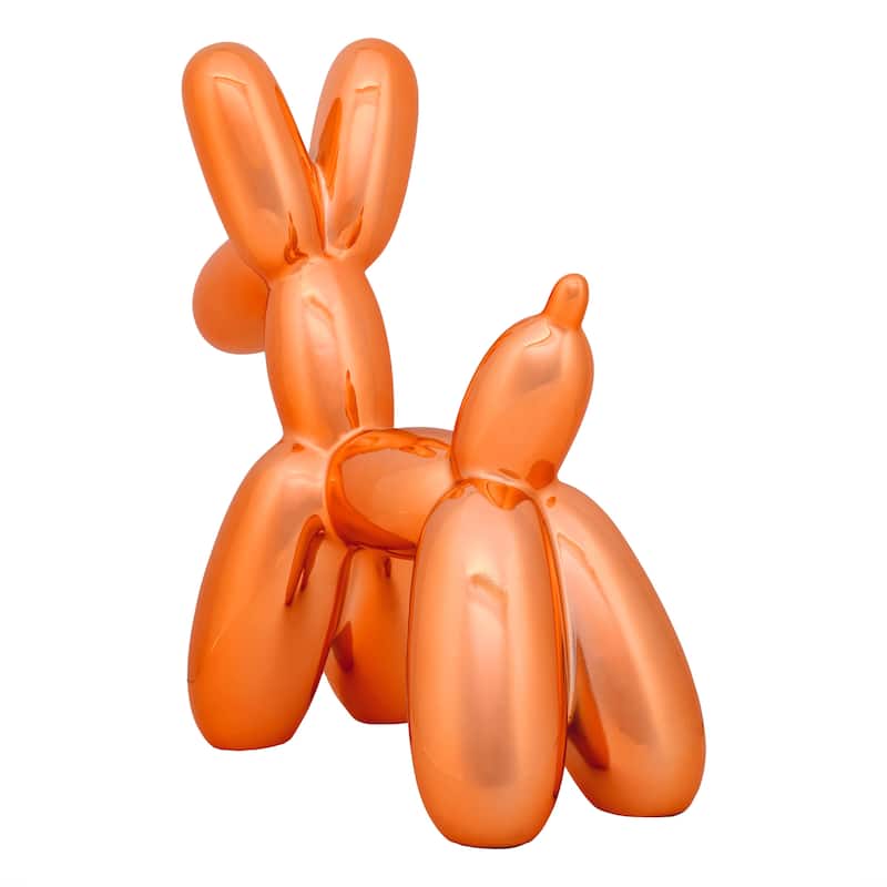 National Tree Company 11" Halloween Balloon Dog Figurine Indoor Decoration, Orange - 11 in