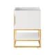 preview thumbnail 2 of 1, James Martin Vanities Columbia 24" Single Vanity Cabinet, Glossy White Gold Finish