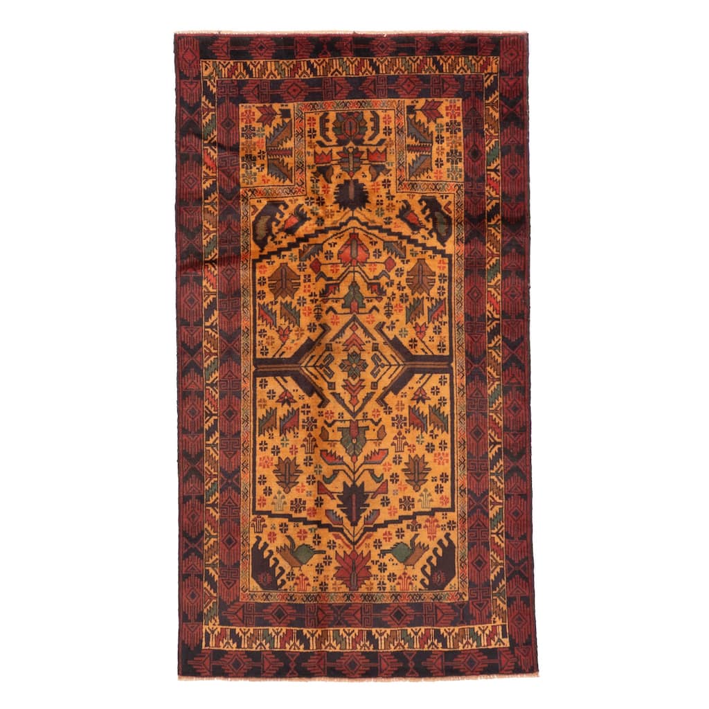 ECARPETGALLERY Hand-knotted Teimani Beige Wool Rug - 3'4 x 6'0