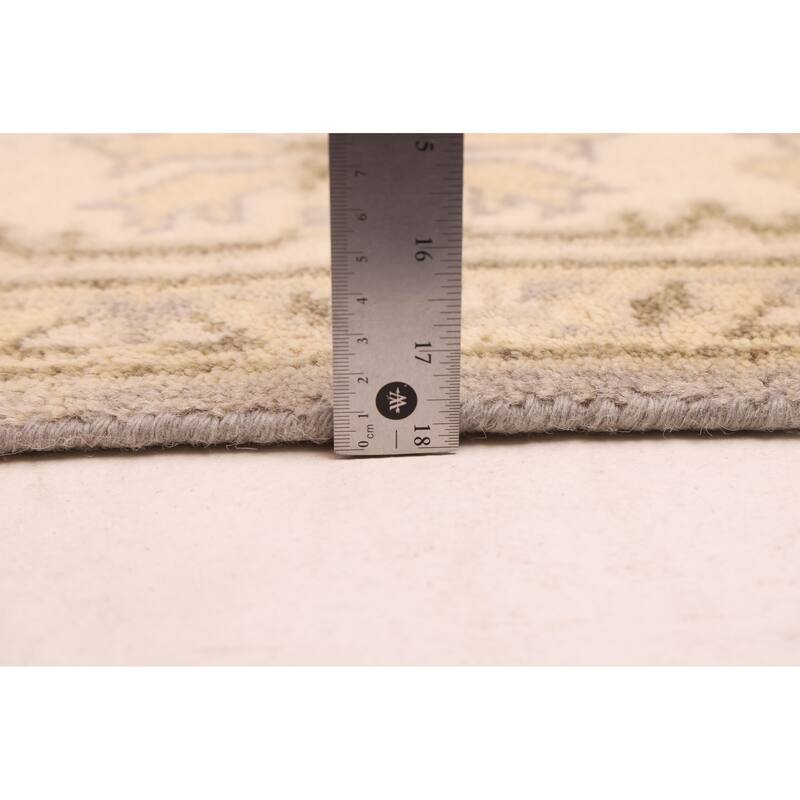 ECARPETGALLERY Hand-knotted Royal Oushak Dark Grey Wool Rug - 7'10 x 10'1