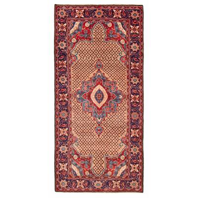 ECARPETGALLERY Hand-knotted Anatolian Vintage Tan Wool Rug - 4'11 x 10'4
